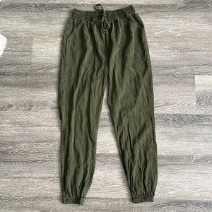 PINK Victoria's Secret Green Trousers Pants XS